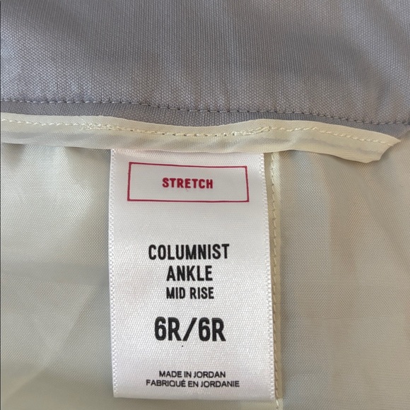 Express Light Gray Columnist Ankle Pants Mid Rise Size 6R - Picture 4 of 4